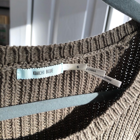 KIMCHI BLUE size S olive green pullover - Picture 3 of 4